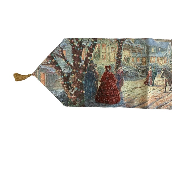 NWT Thomas Kinkade A Victorian Christmas Carol 2011 Lighted Runner - Picture 15 of 15